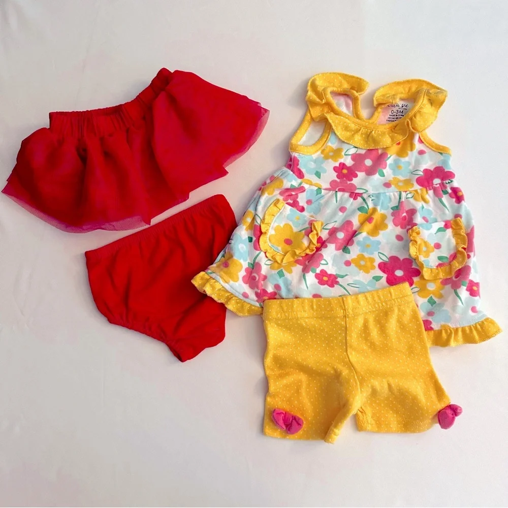Cutie Pie dress , shorts, & skirt set - Picture 1 of 4